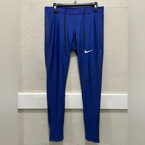 Nike Pro Elite Power Speed USA USATF Track & Field Tights Women's Size XL Blue
